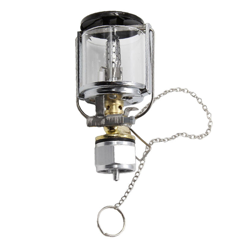 Mini Gas Lantern Fuel Lamp Outdoor Piezo Ignition Butane Light Fishing