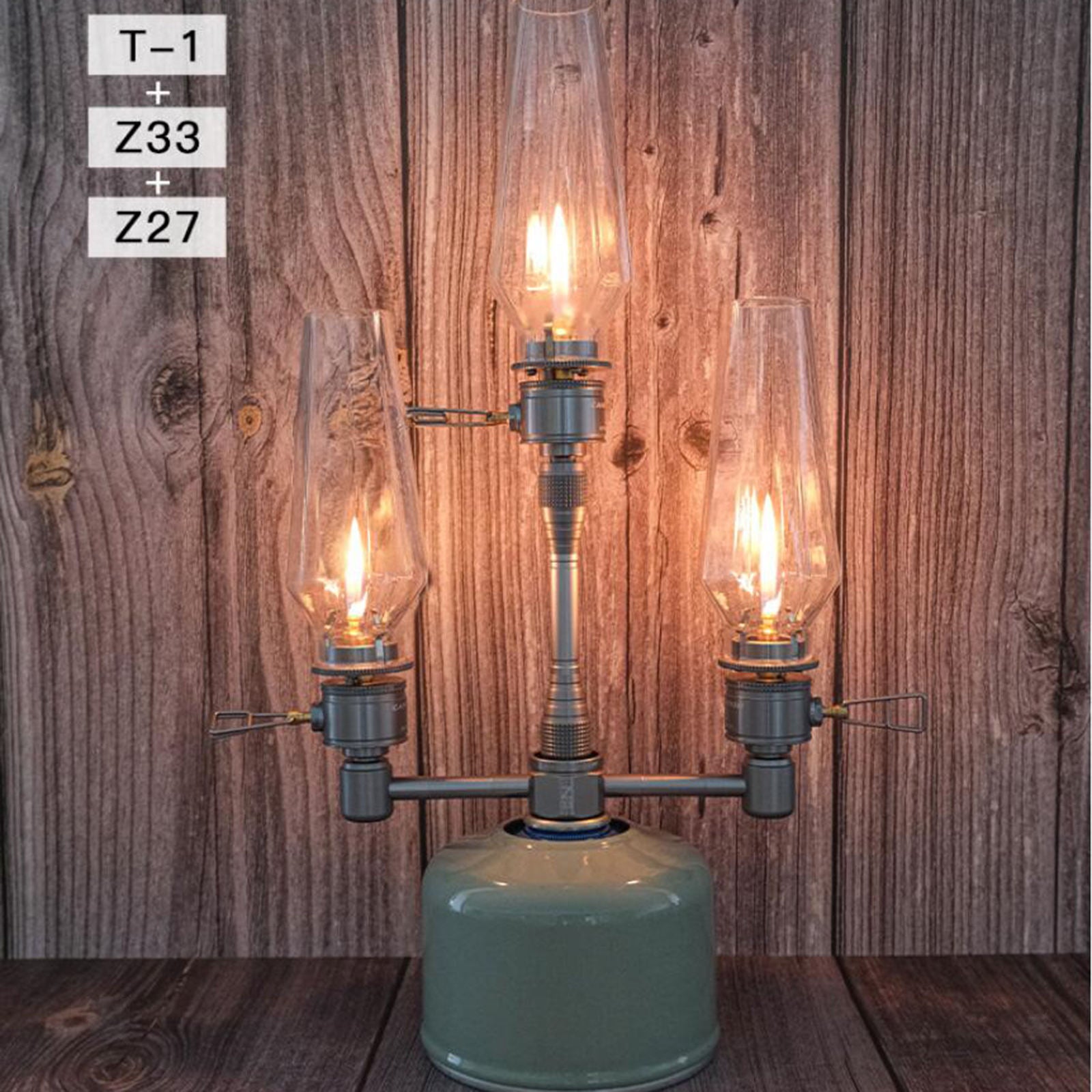 Outdoor Gas Lantern Candle Lamp Tent Light Outdoor Use Backpacking Hiking