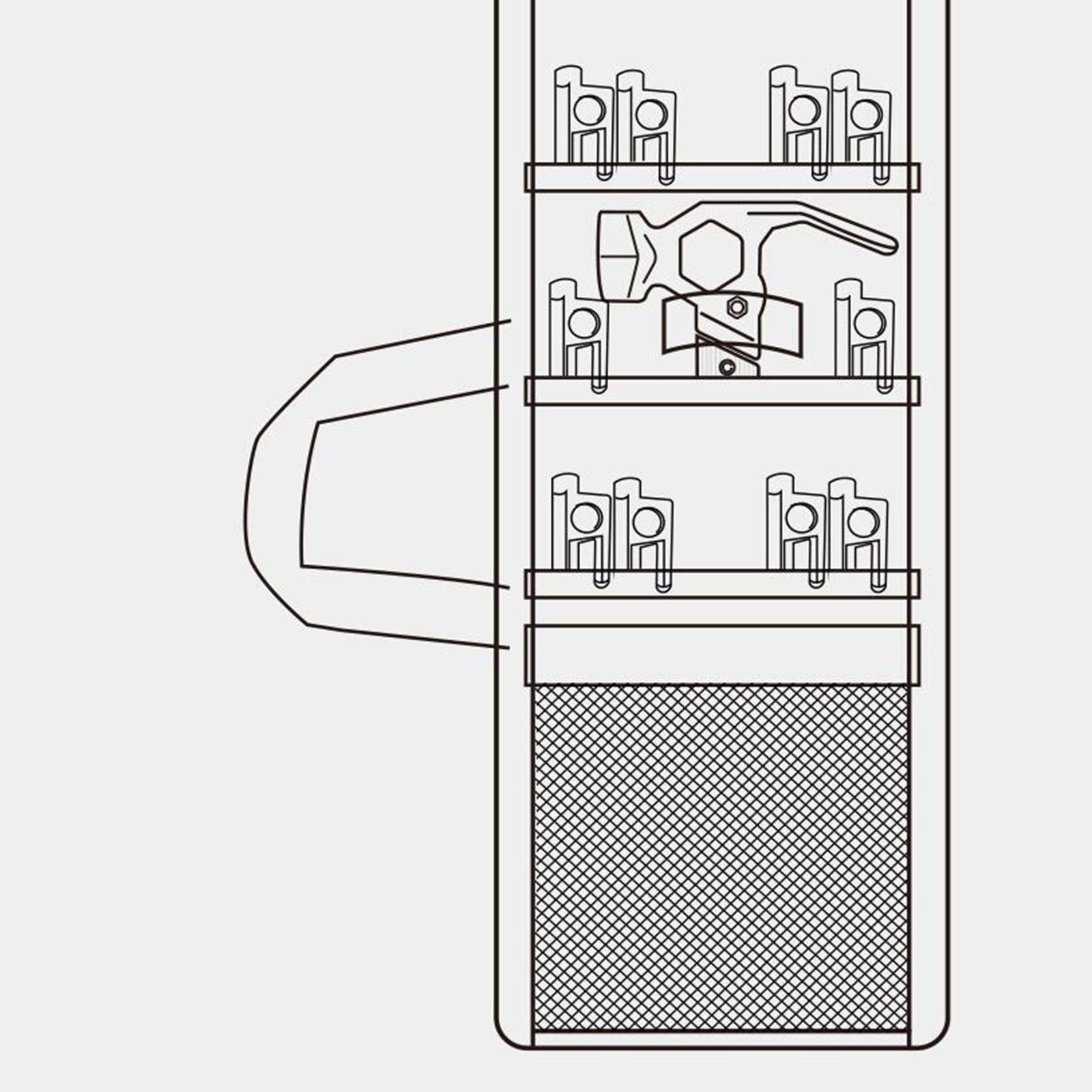 Tent Stakes Storage Bag Tent Pegs Tools Organizer Holder Tote Pouch Fishing