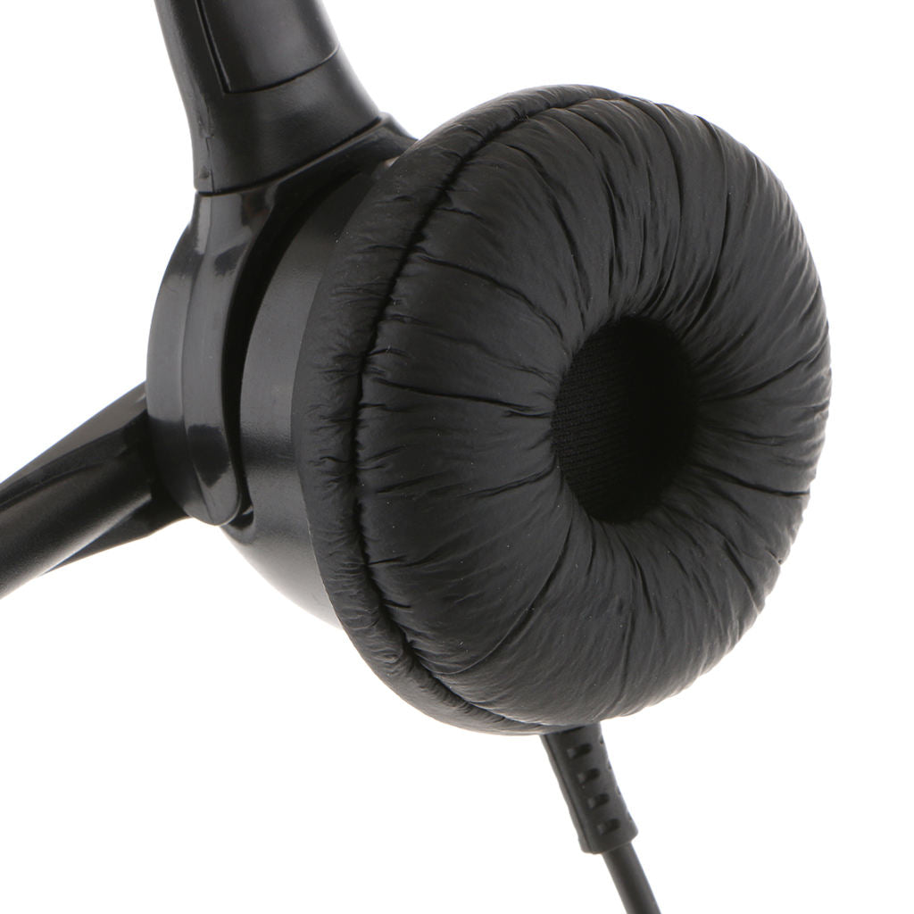 Cell Phone Headset with Microphone, Monaural Mobile Phone Laptop Headphones with