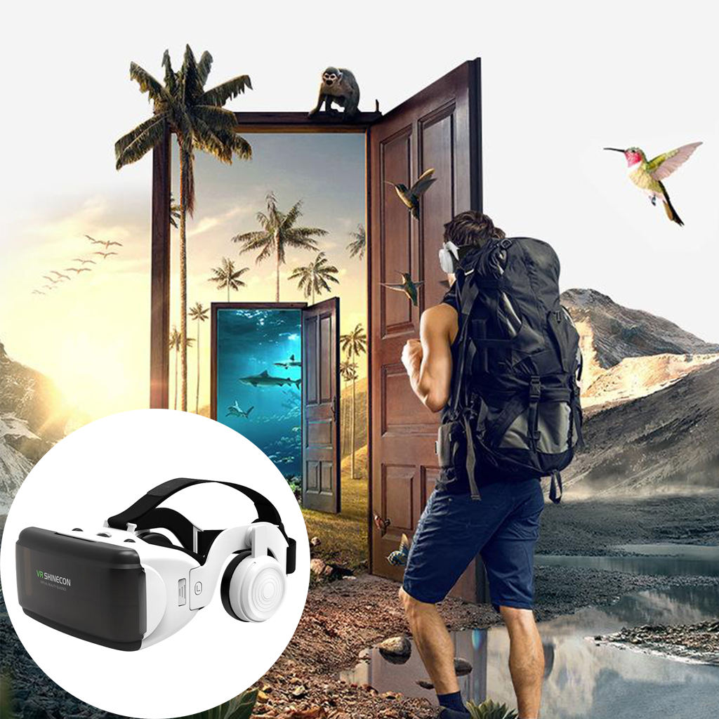2 Pieces New Virtual Reality Glasses VR Headset Glasses for 4.7-6.53" Phone