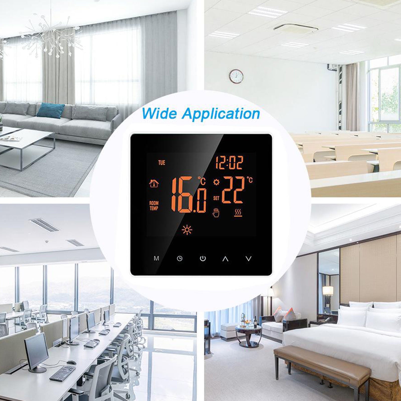 Wi-Fi Smart Thermostat for Smart Home Work with Amazon Alexa Home Thermostat