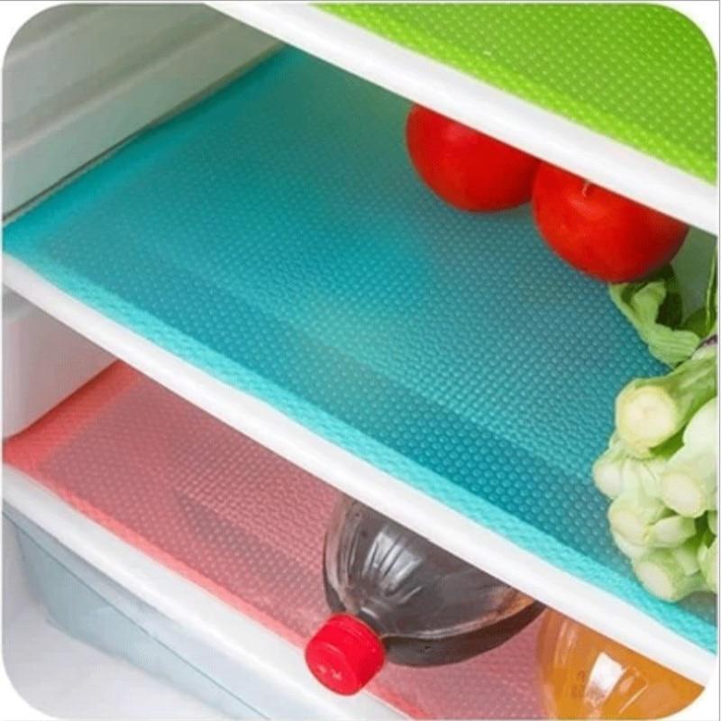 4 PCS ANTIBACTERIAL REFRIGERATOR PAD