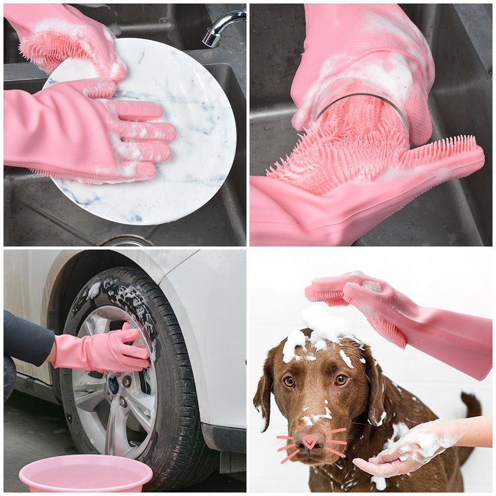 Magic Silicone Dish Washing Gloves