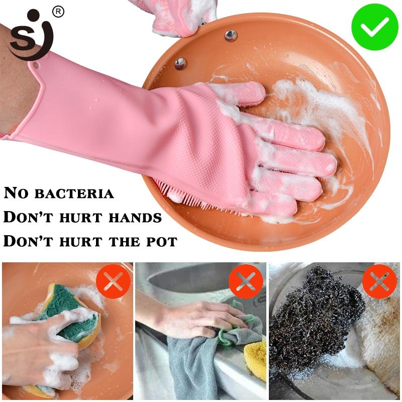 Magic Silicone Dish Washing Gloves