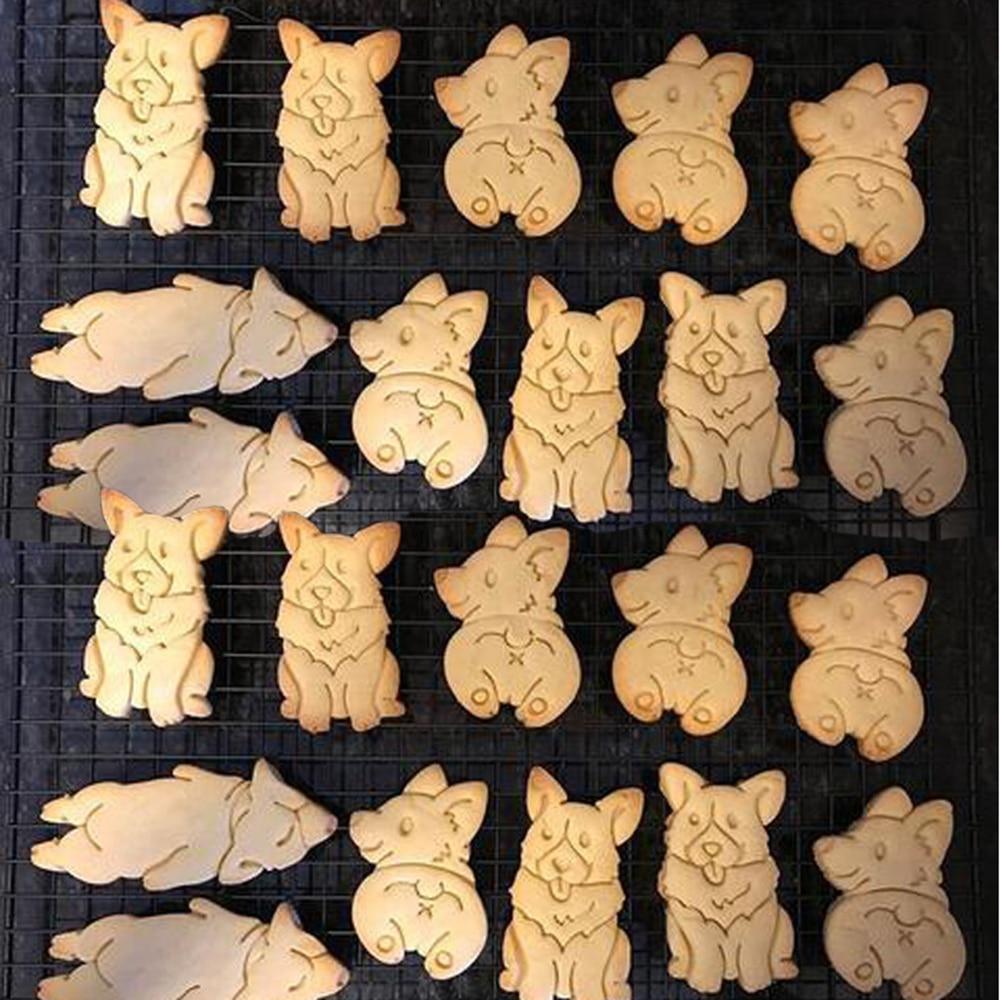 Corgi Shape Cookie Cutter Set