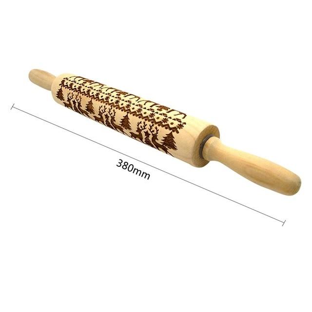 CHRISTMAS EMBOSSING ROLLING PIN