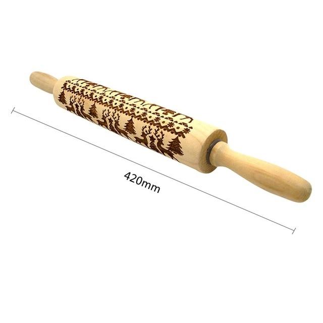 CHRISTMAS EMBOSSING ROLLING PIN