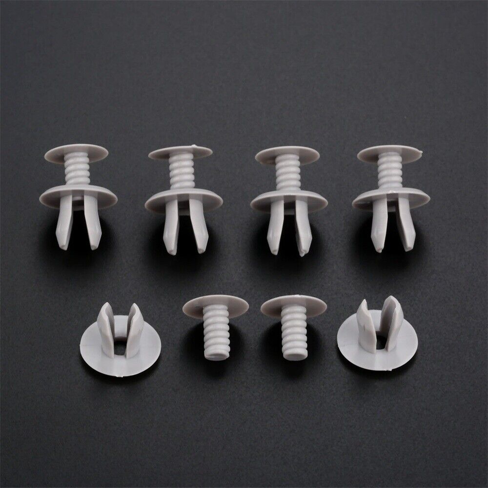 100 x Auto Gray Fastener Plastic Car Door Panel Clips for T4 T5 Transporter