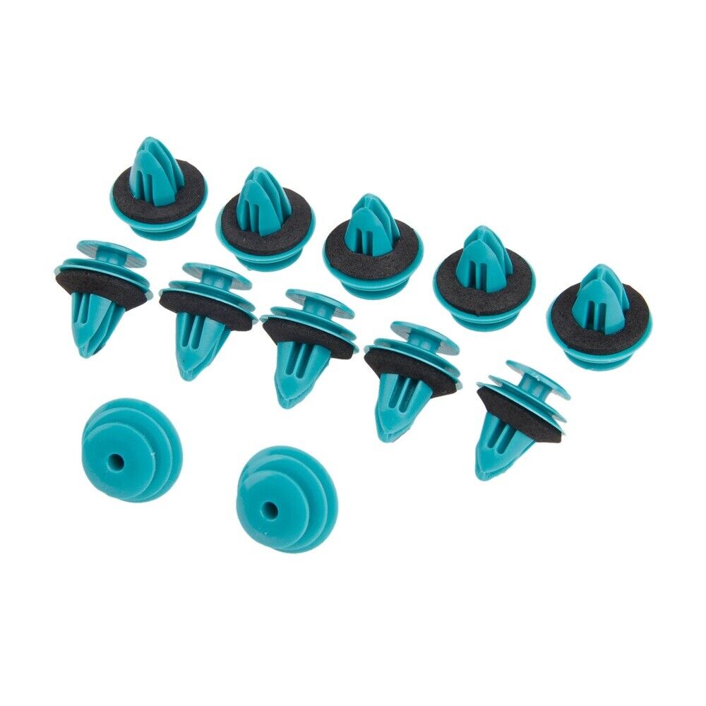 100 x Plastic Clips Rivets Fastener Panel For engine compartment trunk roof pad