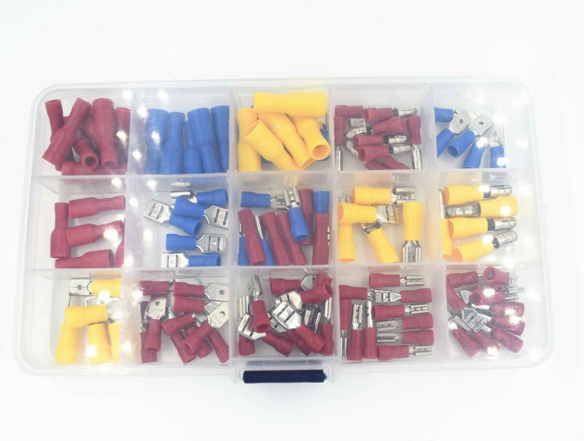 100% Brand newAssorted Crimp Spade Terminal Insulated Electrical Wire Connector