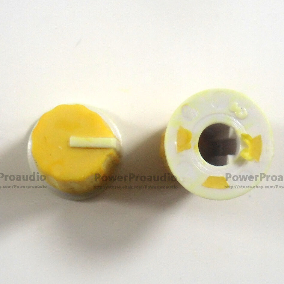 100 x Yellow EQ Rotary Knob - DAA1176 DAA1305 For Pioneer DJM800 900 2000 NXS