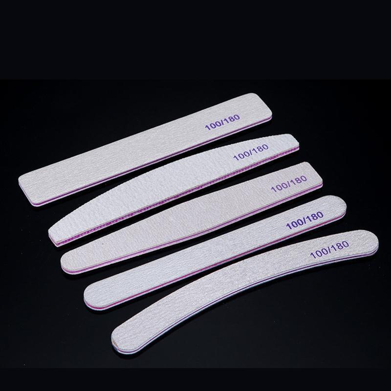 100/180 Grit Nail File Sanding Buffer Nail Care Tool for Acrylic/Natural Nail