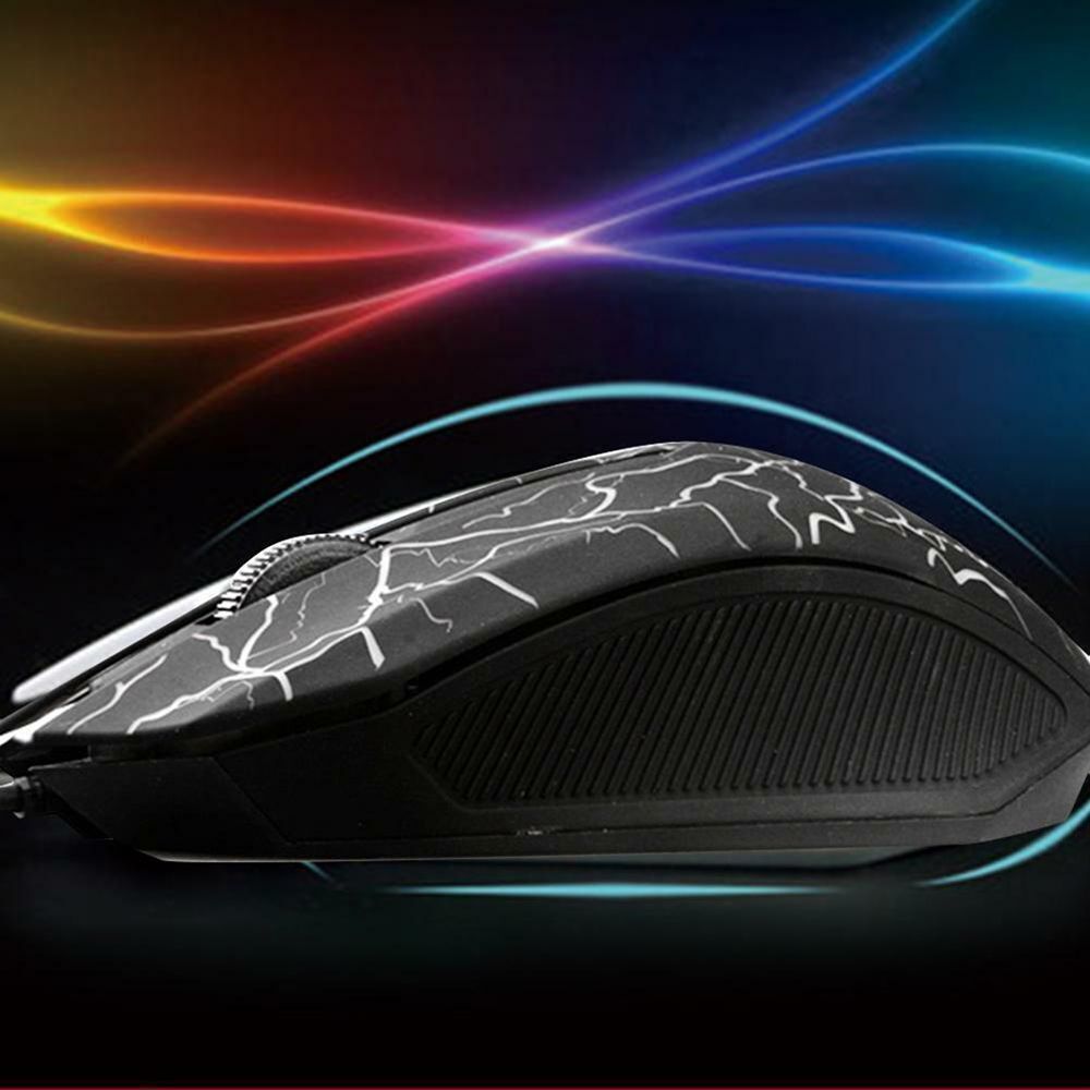 1000 DPI Ergonomic USB Game Backlight Gaming Mice Wired Mouse For PC Laptop