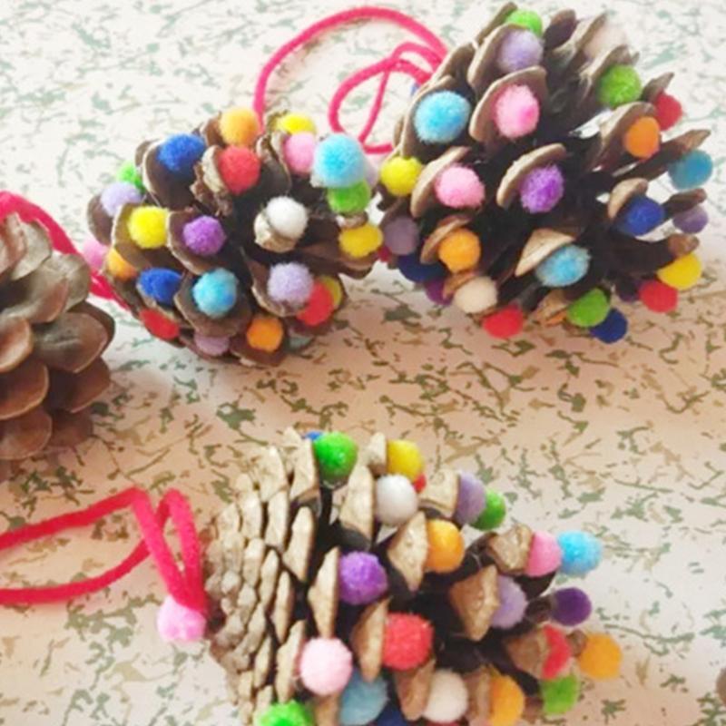 1000 Pieces/Pack Assorted Colors Pom Poms Mini Fluffy Soft Pom Poms Ball for Kid