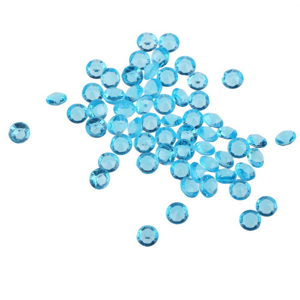 1000 Crystals Diamond Wedding Decoration Party Supplies 8mm Blue-113300.05