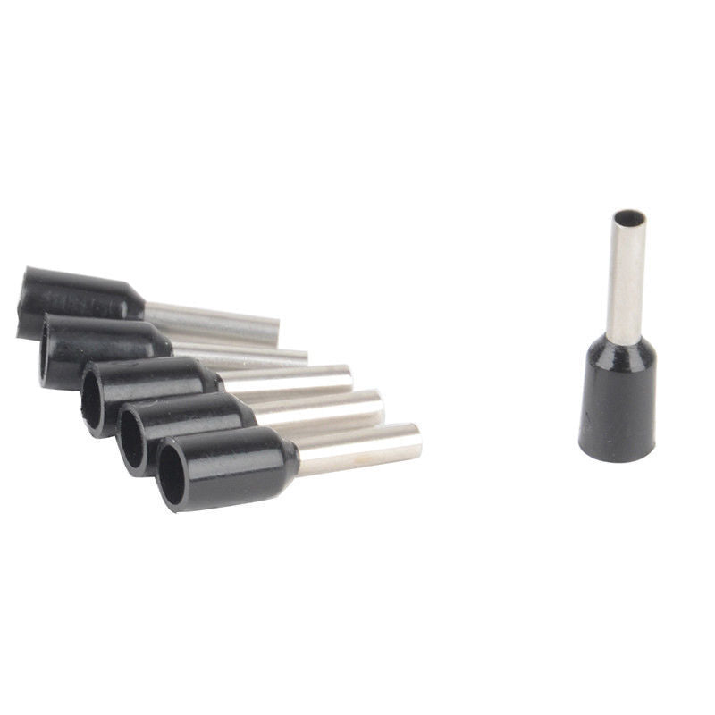 100 Wire Coppers Crimp Connector Insulated Ferrule Cord End Terminal E1510 Black
