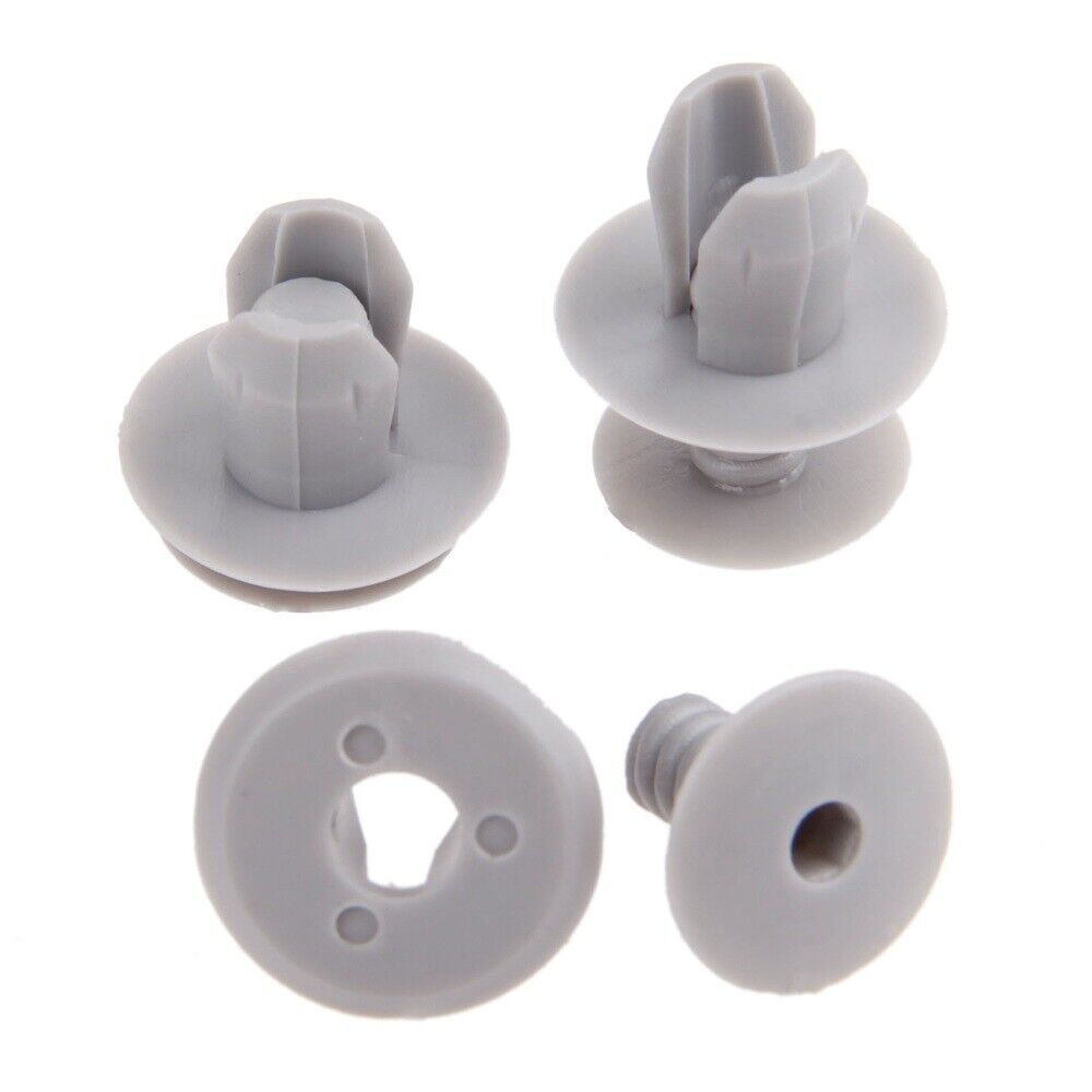 100 x Auto Gray Fastener Plastic Car Door Panel Clips for T4 T5 Transporter