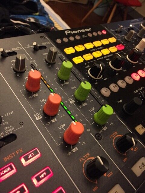 100 x Rotary Control Black Knob For Pioneer DJM-T1 S9 DJ XDJ-RX R1 RZ AERO