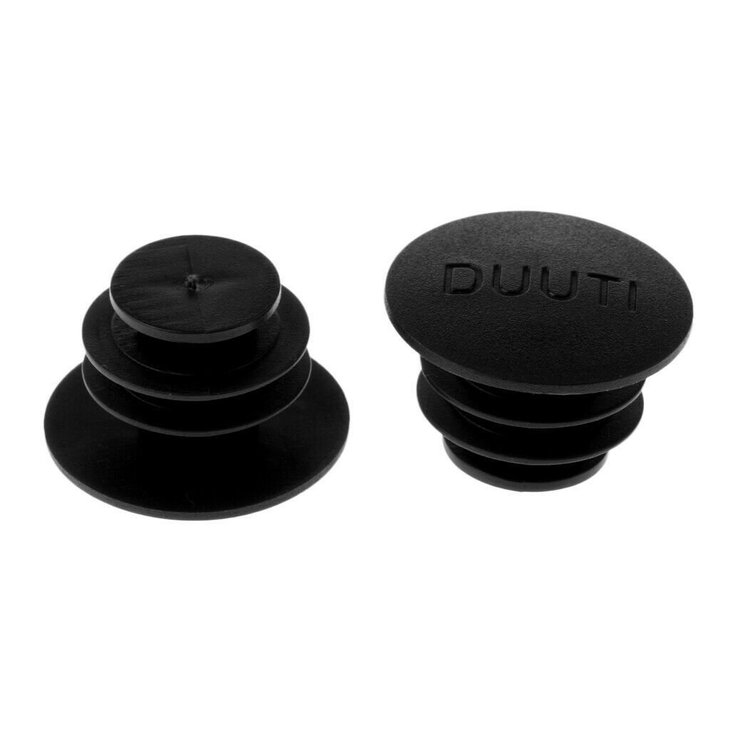 2 Pair Bicycle Handle Bar Plugs, Black & Luminous, Premium PE Grips End Caps