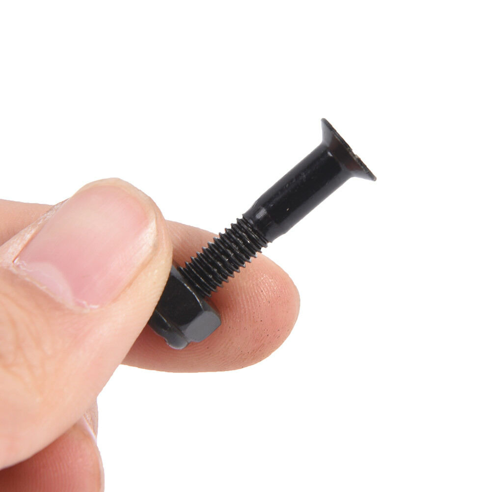 8 Pair Skateboard 25mm Black Hard Ware Bolts Parts Double Rocker Parts Screws Lt