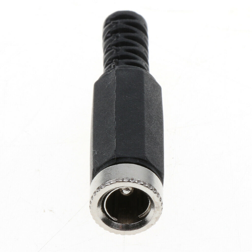 10Piece 5.5x2.5mm DC 5525 Power   Socket Female Connector Adapter Black