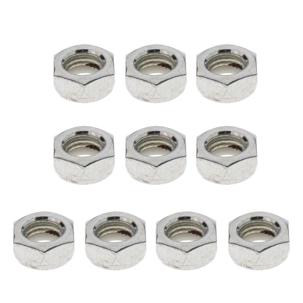 10pcs Skateboard Trucks Screw Nuts Mounting Axle Nuts Longboard Repair Gear