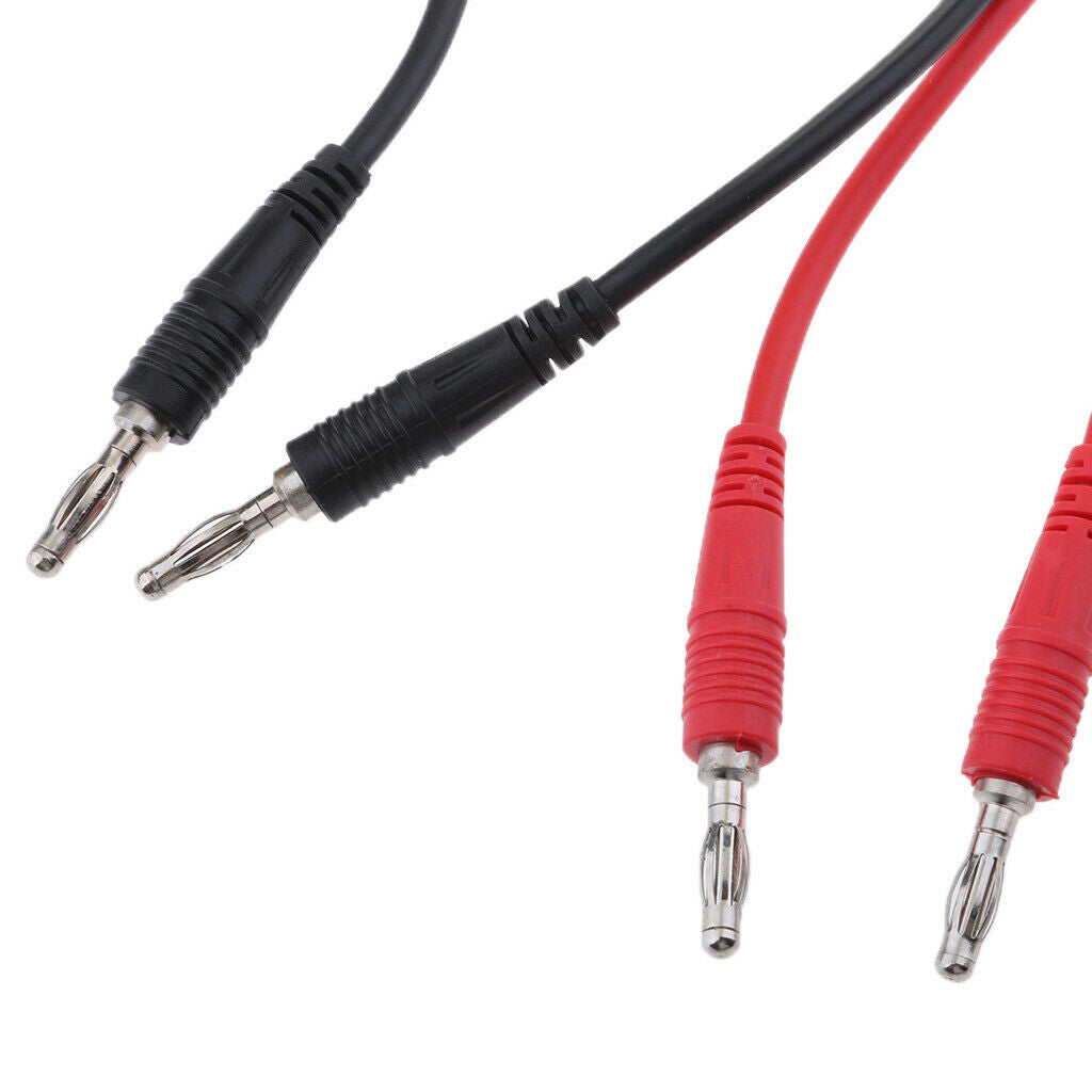 2pcs Test Lead Banana Plug Male Stackable to Banana Plug 39''