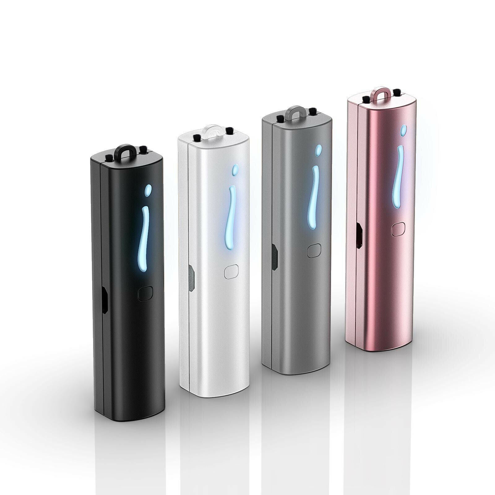 Air Purifier Car Pet Smell Gym Air Cleaner Necklace Odor Eliminator Remover Gray