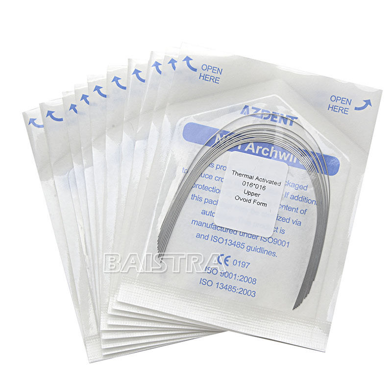 100 X Dental Orthodontic Heat Thermal Activated Rectangular Wires 16*16 Upper