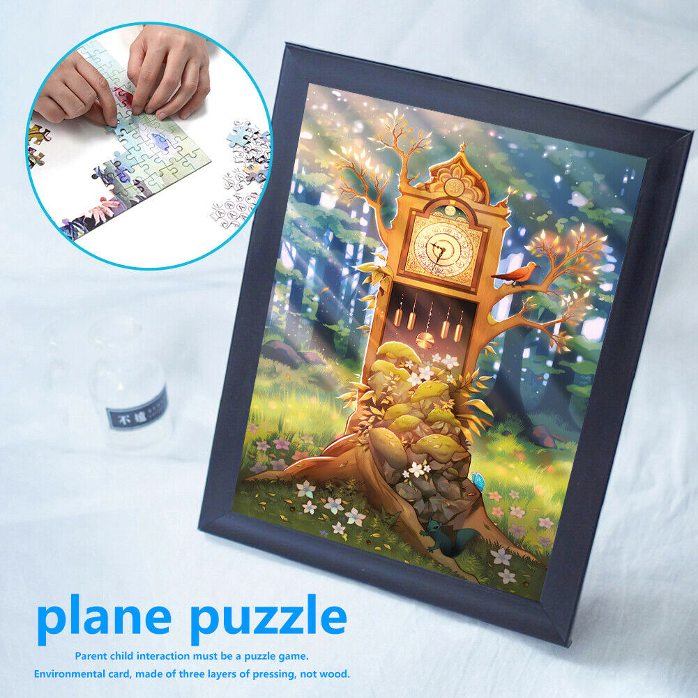 1000 Pieces DIY Tree Clock Puzzle Educational Learning Assembling Toys @