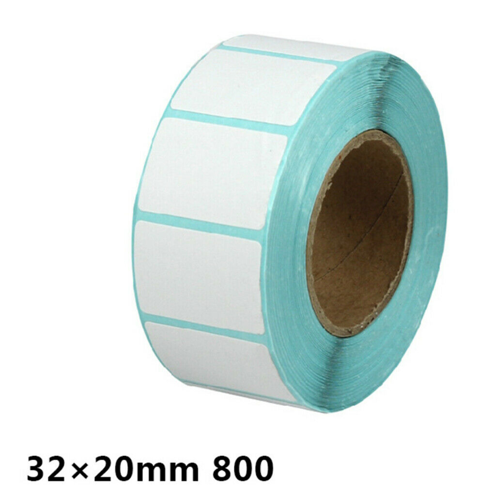 (3 Roll/3000 Labels) Direct Thermal Blank Labels Barcode Label White