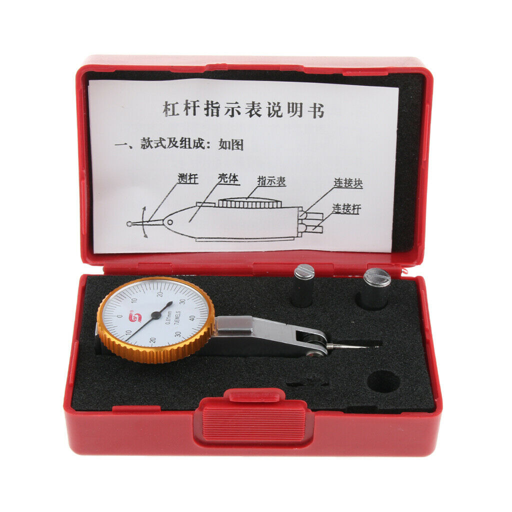 0-0.8mm Lever Dial Test Indicator Meter 0.8mm Gauge Measuring