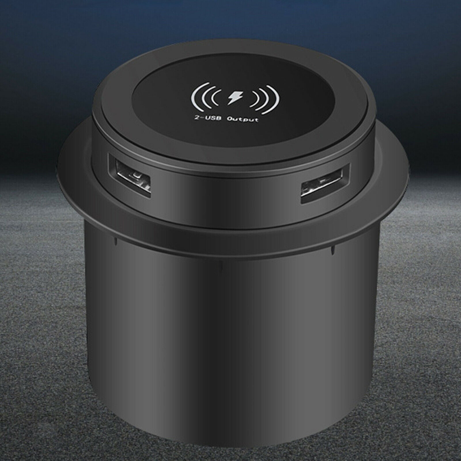 Qi Wireless Charger with 2 USB Charge Port Universal for Airport Earphone