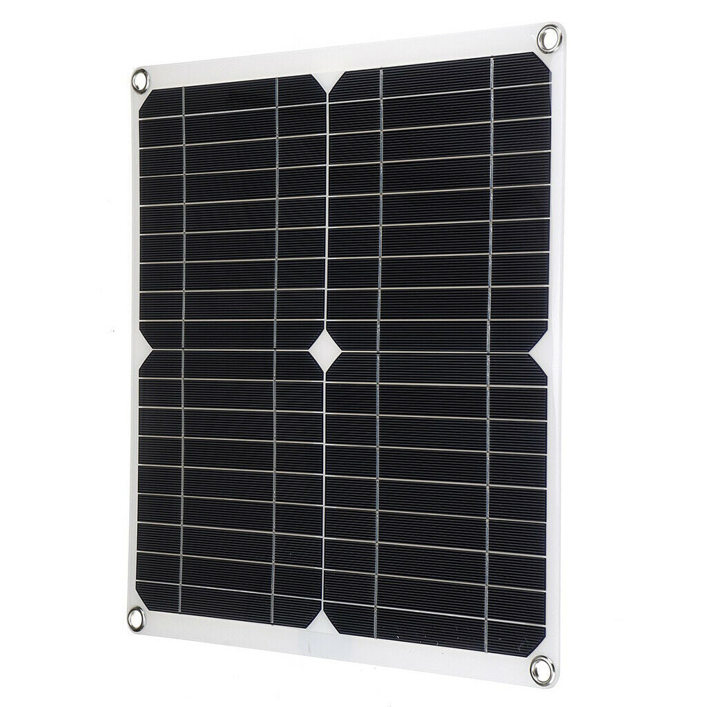 2Set 100W Solar Panel Kit Battery Charge Regulator Controller Cables For RV