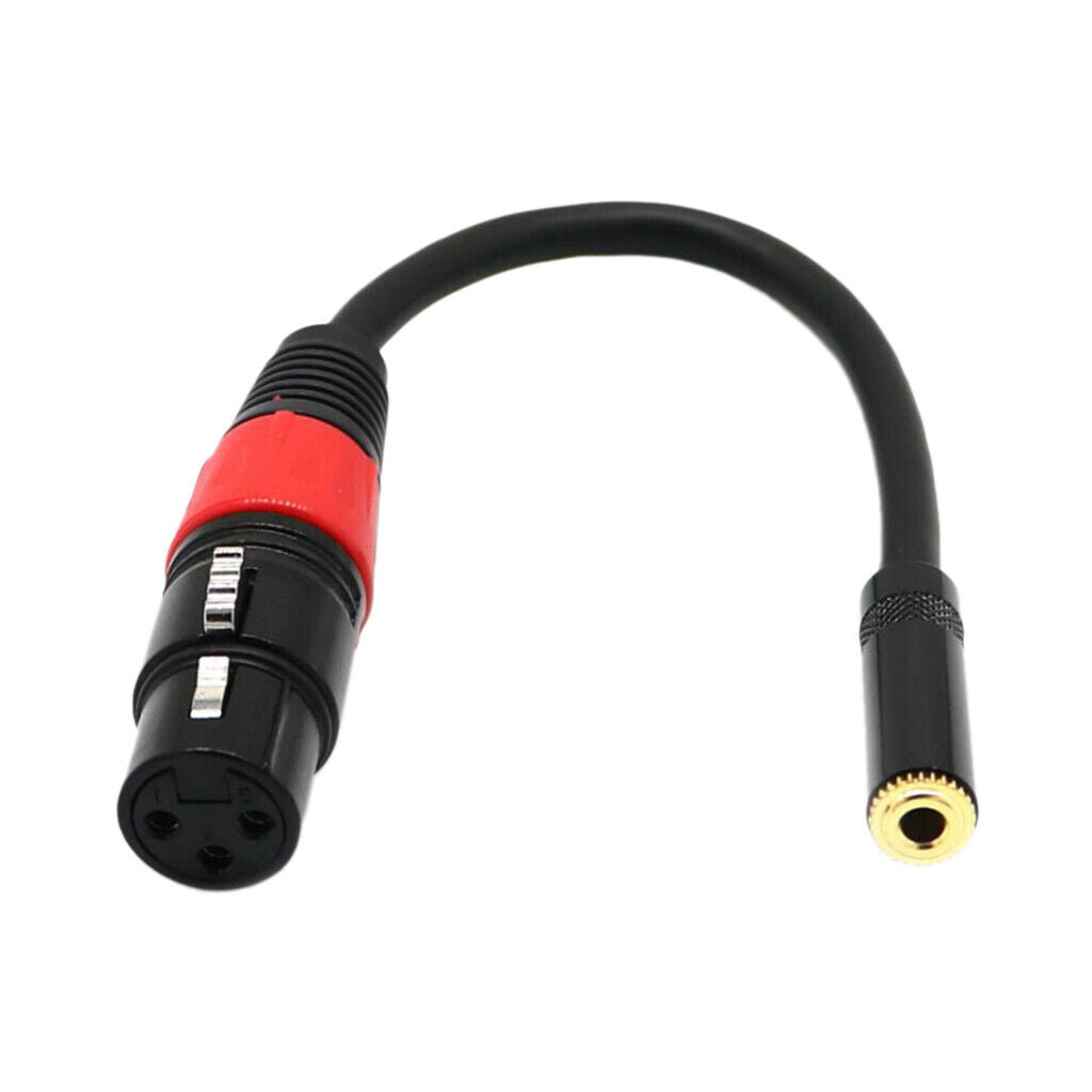 3.5mm (Mini) 1/8" Stereo Female to XLR Female Microphone Cable Cord
