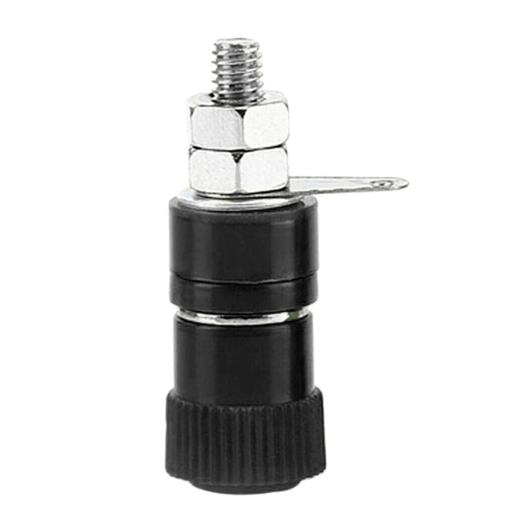 10pcs/pack 4mm Banana Sockets Speaker Binding Post Terminal Connector Black