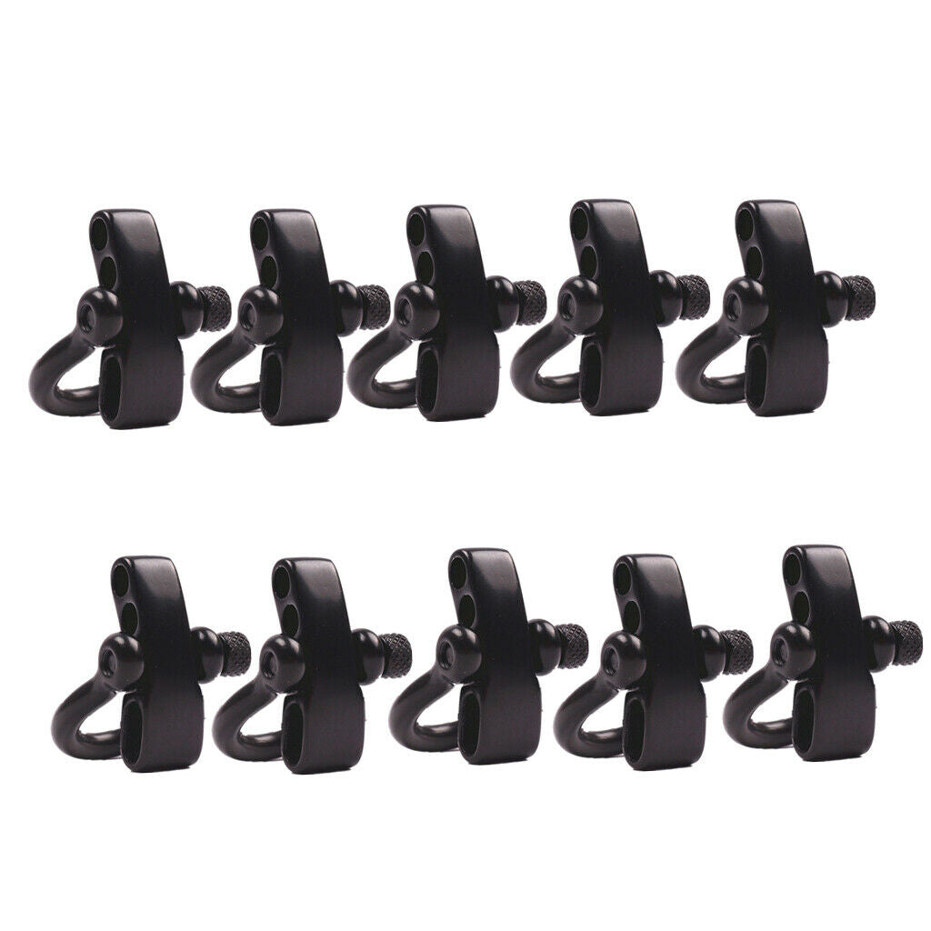 10pcs Bow Shape Shackle Buckle Clasp for Survival Bracelet Rope