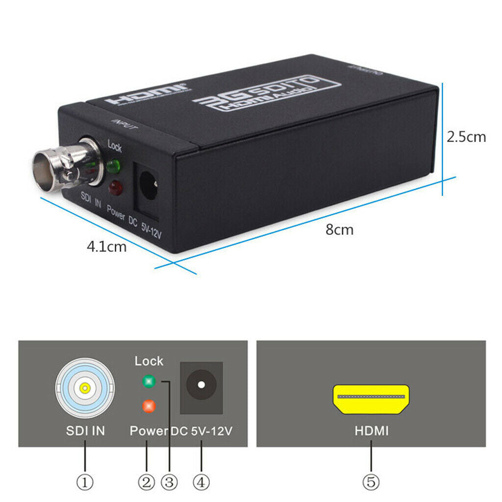 1080P   SD - SDI   HD - SDI   3G - SDI   to     Video   Audio   Converter   for