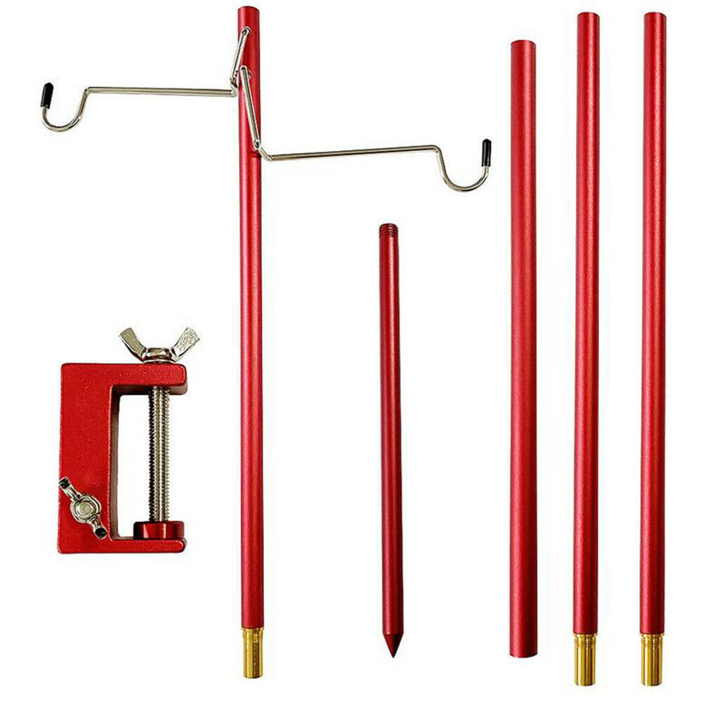 Outdoor Camping Lamp Holder Bracket Portable Tent Hanger Hook Fixing Stand