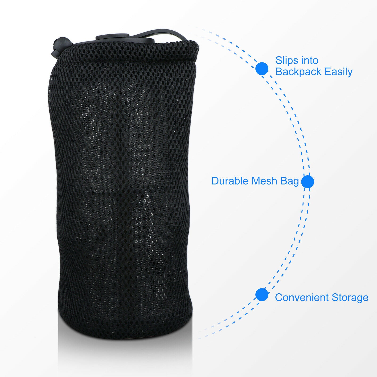 Foldable Stainless Leak Proof Water Bottle Cup Kettle Mouth Spreader Hanger