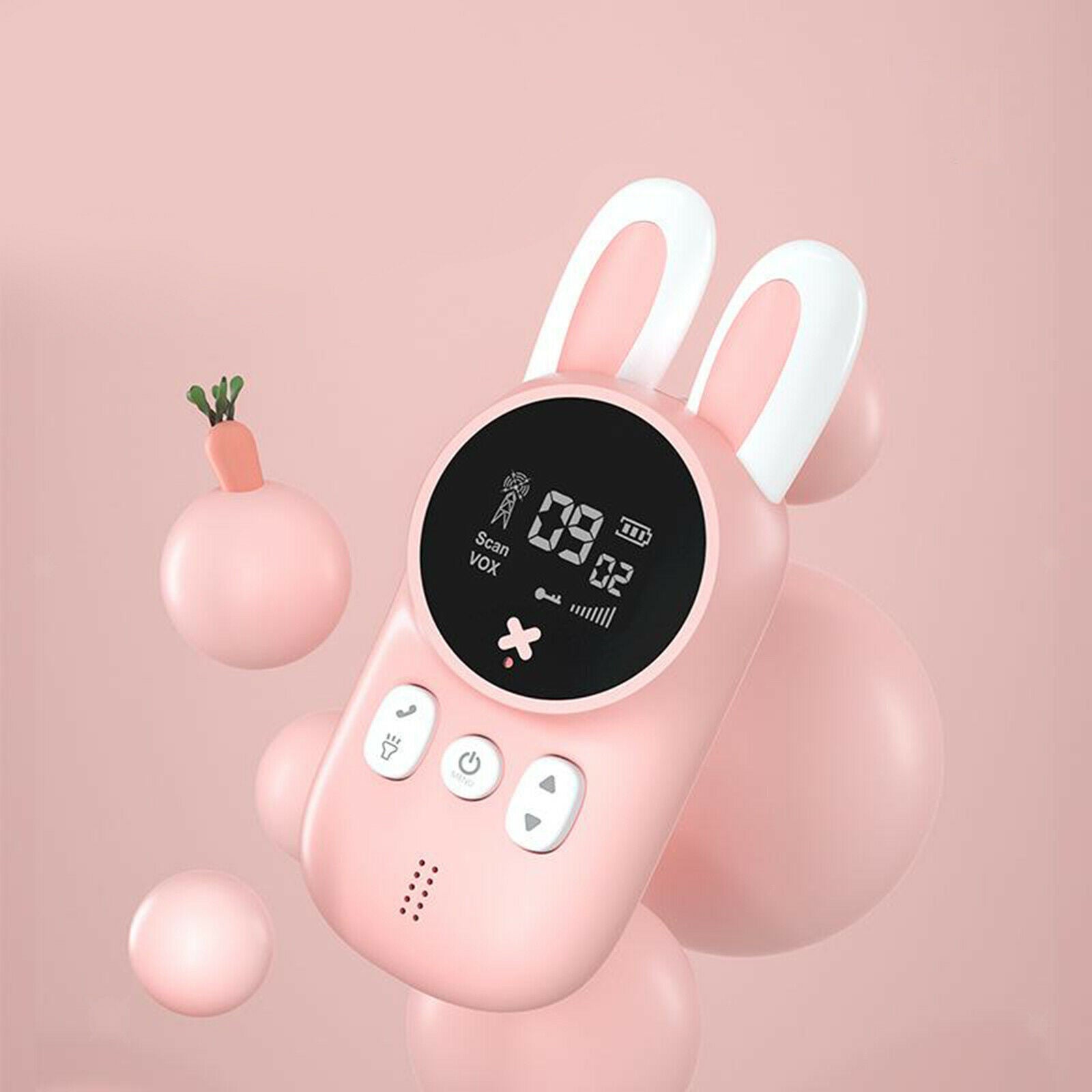 2Pcs Kid Toys Gifts Walkie Talkie 2-Way 3KM Long Range Wireless Radios Set