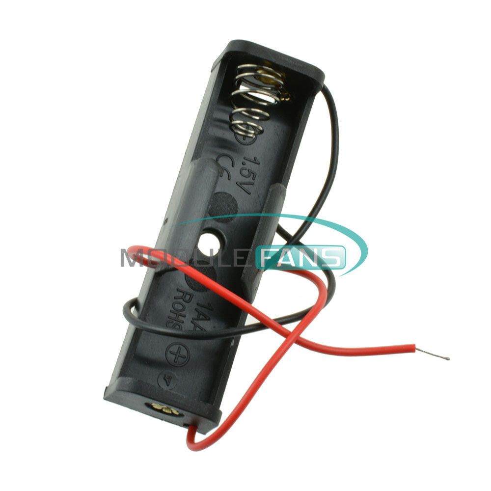 5PCS Plastic Wire Leads Battery Case Storage Box Holder for AA 1.5V 1XAA 2A
