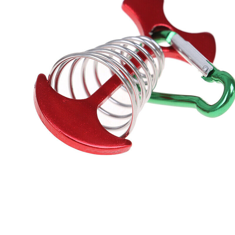 Fishbone Anchor Tent Pegs Hiking Camping Deck Garden Stakes Adjuster TensZFCA