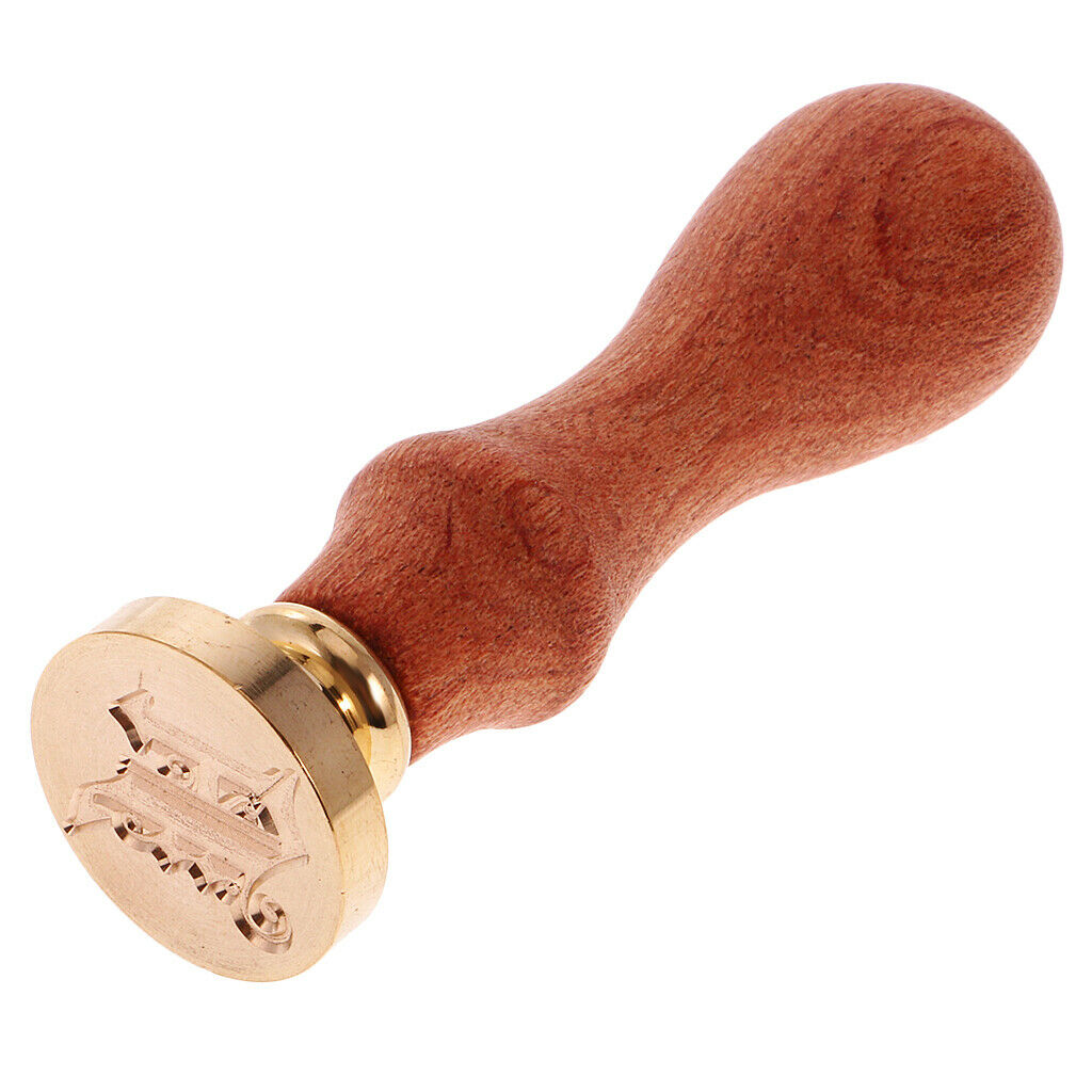 Stylish Initial Wax Seal Stamp Envelope Invitations Label Capital Letter #A