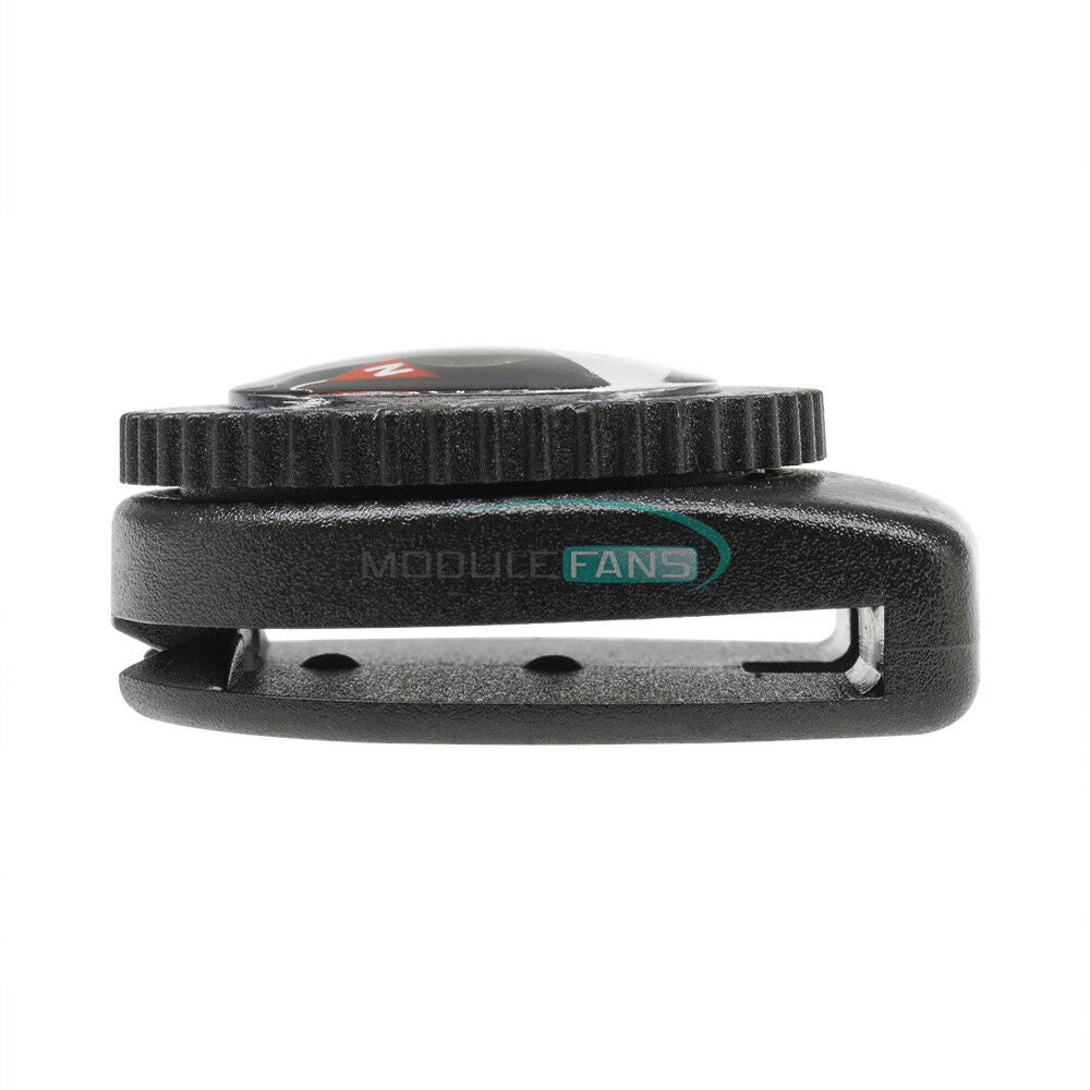 2PCS Liquid-filled Mini Clear Compass w/ Clip Outdoor Molle Backpack Pouches MF