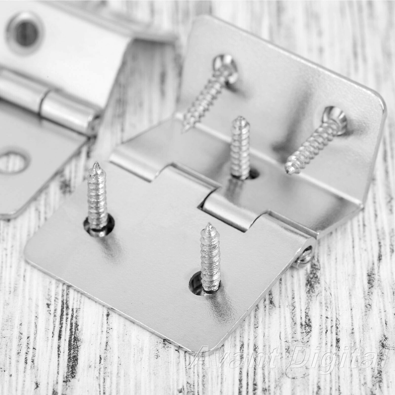 New 2x Folded Jewelry Box Cabinet Hinges Wardrobe Door Hinge Furniture Hardware