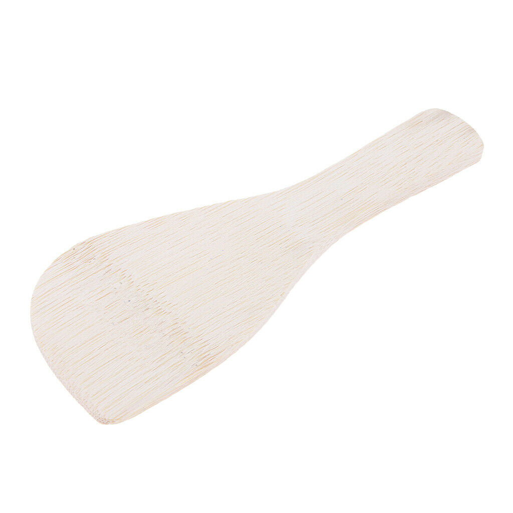 Wooden Kitchen Utensil for Cooking Stir Fry and Mixing Bamboo Shovel Turner,