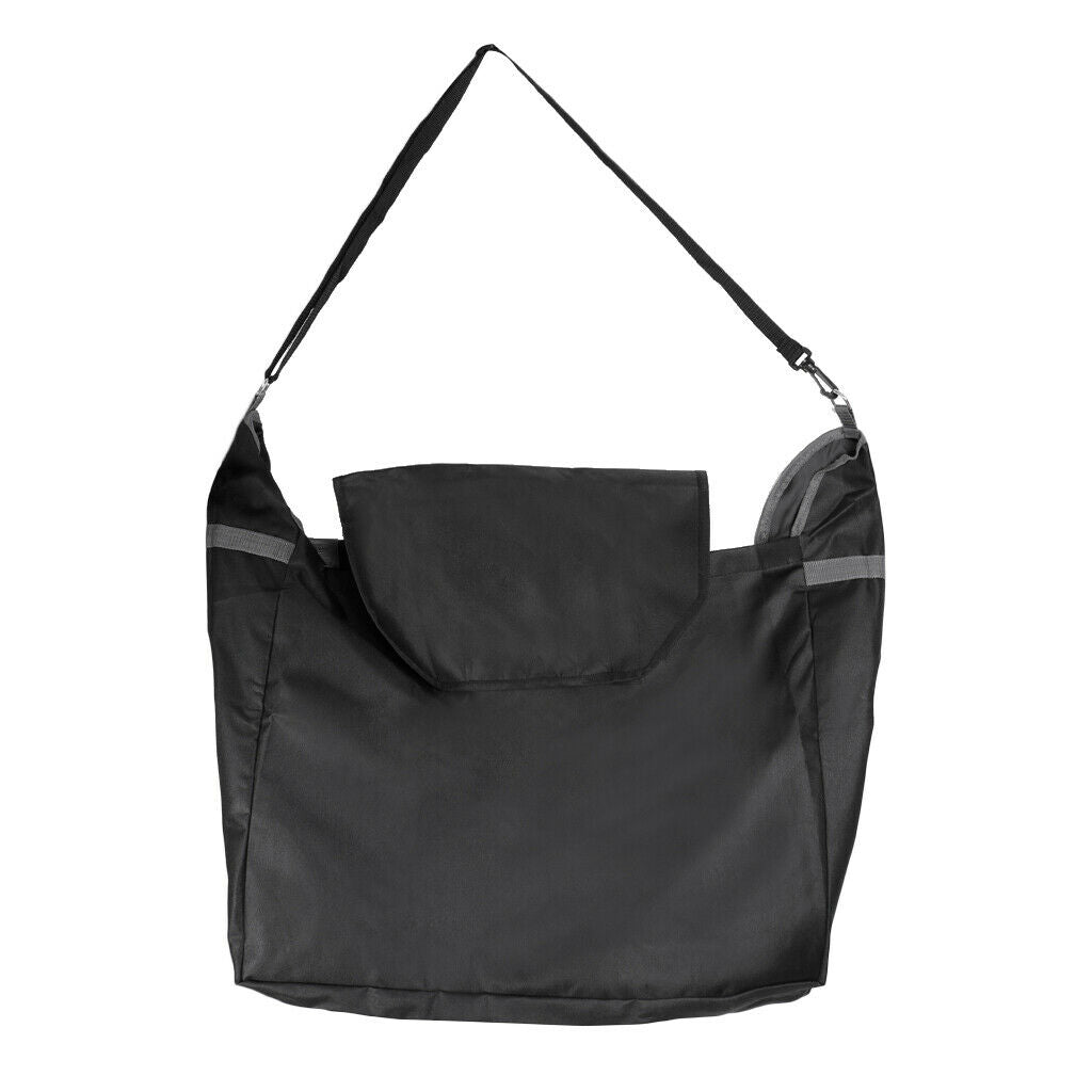 Durable 600D Oxford Cloth Slow Feed Hay Net Horses Feeding Bag Black