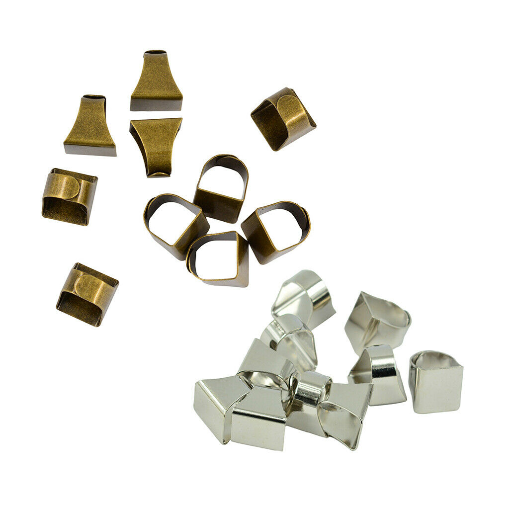 - 20 Pieces White Adjustable Rings, Base Pad for Cabochon Settings 20x19mm